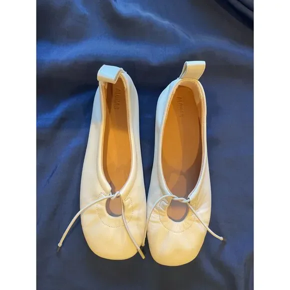 NWT Alohas Rosalind Ballet Flats – Cream Leather – Size 37 - Picture 3 of 6